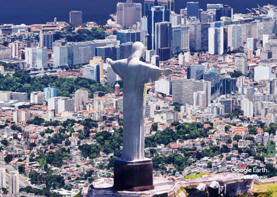 コルコバードのキリスト像 リオデジャネイロの街を見下ろす絶景スポットに建てられた像